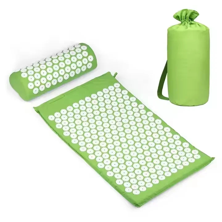 2024 Pain Relief Whole Body Massager Cushion Massage Shakti Mat Acupressure Relive Back Acupuncture Mat and Pillow Set