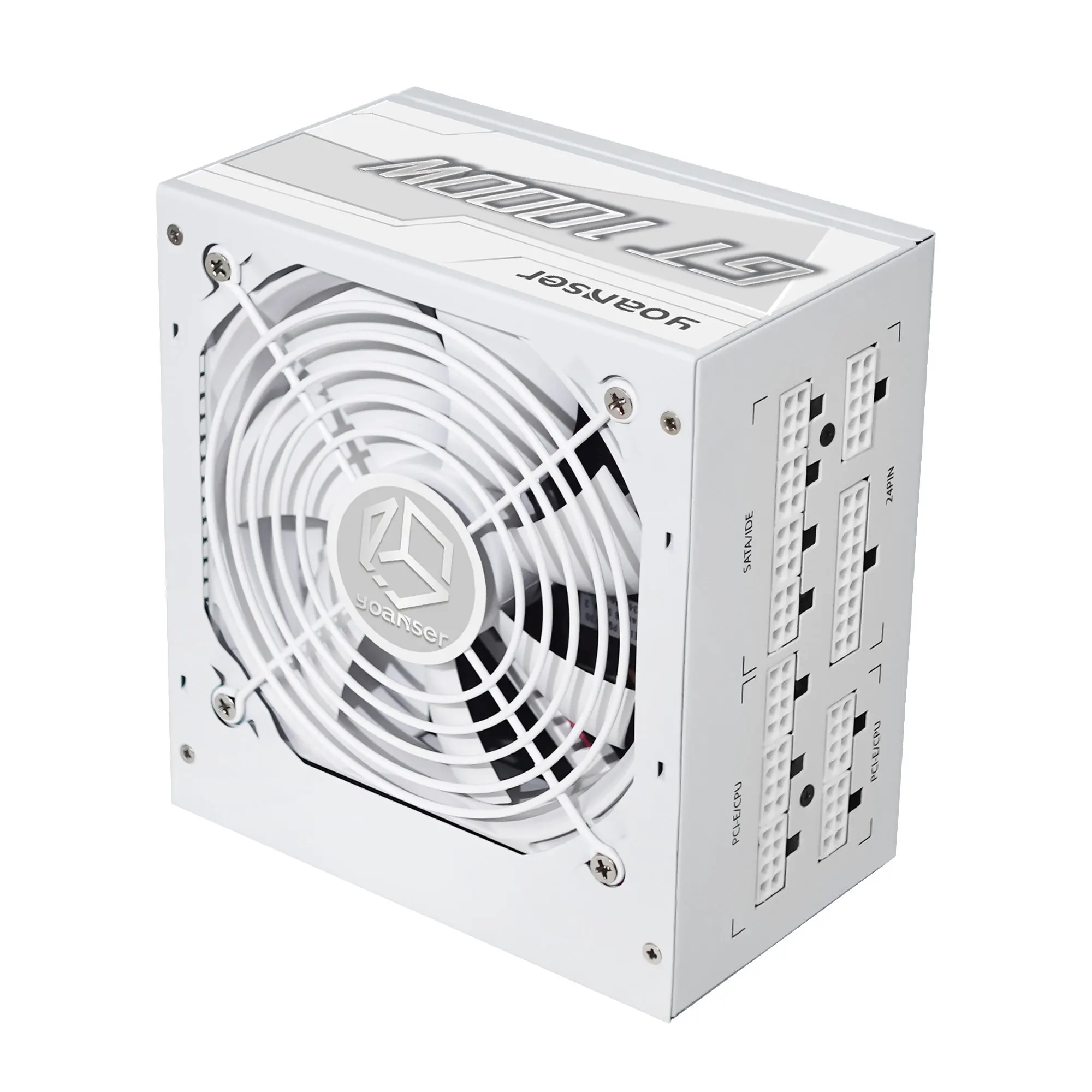 White Atx 80plus gold Efficiency GPU ATX Gaming PC Power Supply 1000W AC100-240V