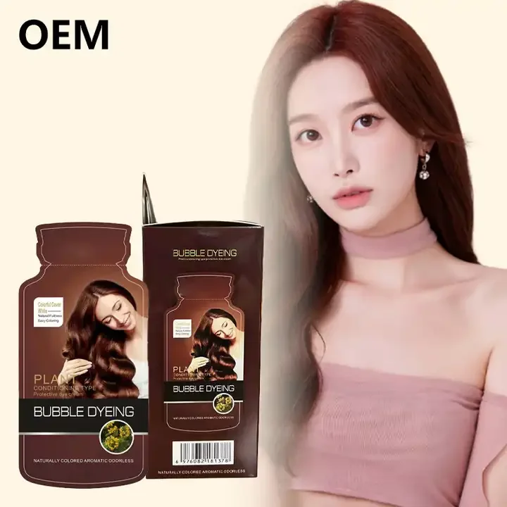 OEM 100ml Professional Hair Color Cream Hair Dye Packaging Pcs Form Label Origin BLOND Type GUA Working Grey Days ISO Special