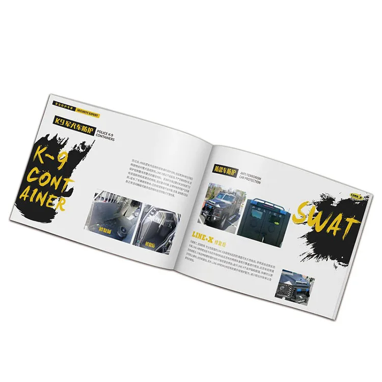 Custom Company Product Catalog Booklet Catalogue Color Advertising Brochure Design A4 A5 Pamphlet Journal Printing