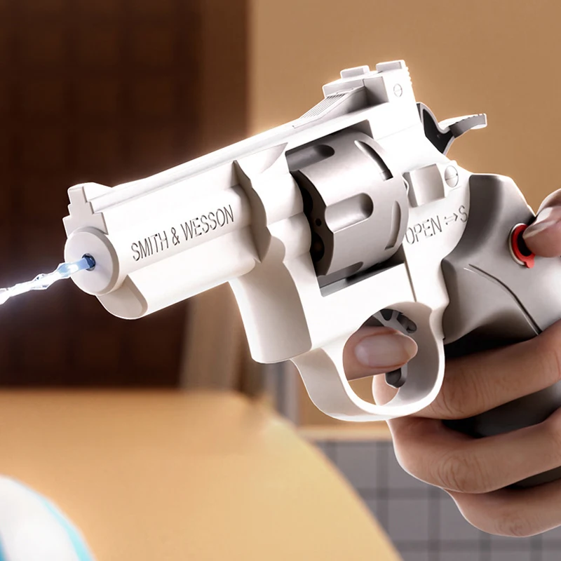 New Design Revolvers Automatic Water Squirt Pistol Gun Toy Summer Pool Toy For Kids Outdoors Play
