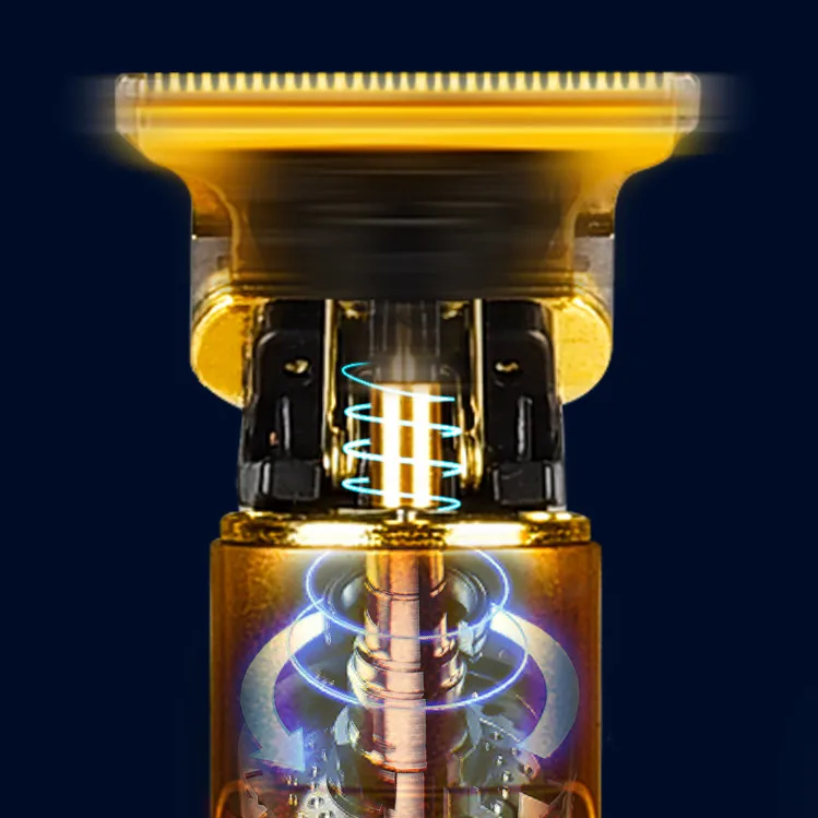 Professional Cordless Hair Trimmer Rechargeable T-Blade Trimmer Hair Clippers For Men Dragon pattern