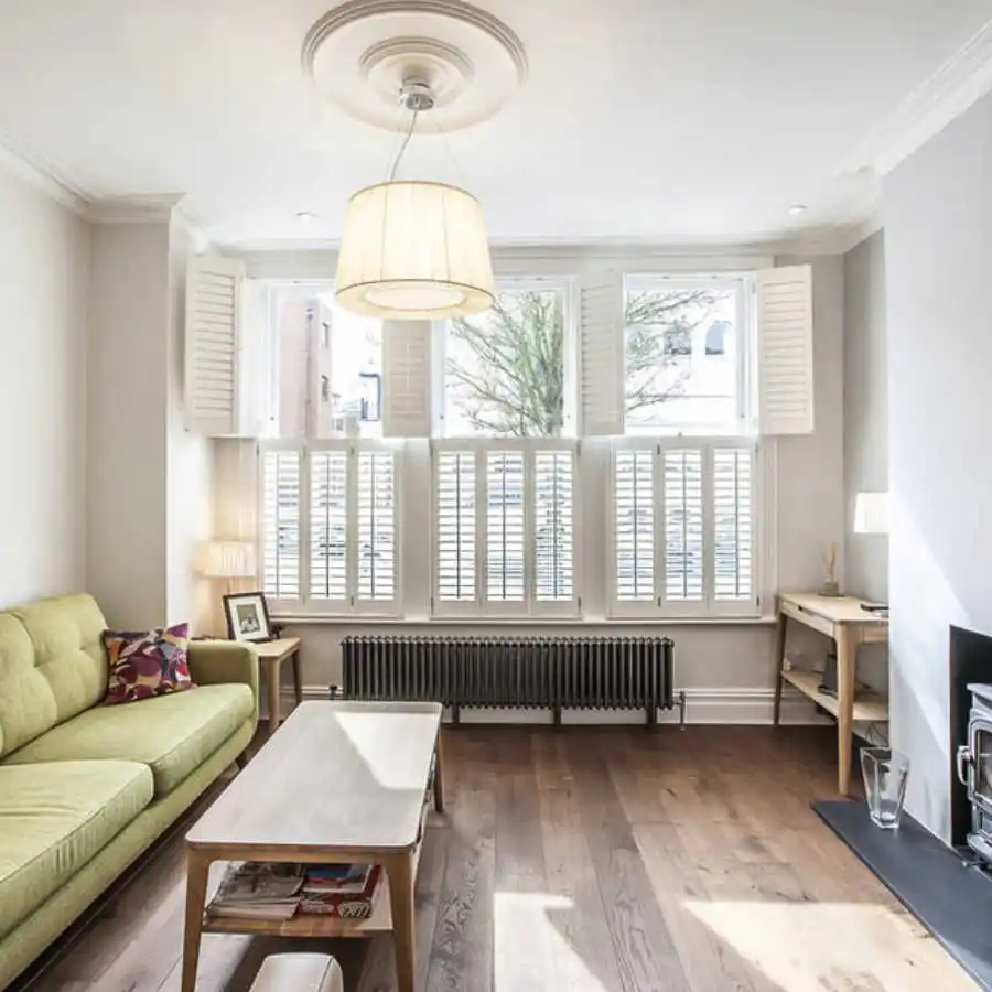 
Outdoor Window High Quality PVC Tier on Tier Plantation Shutters 