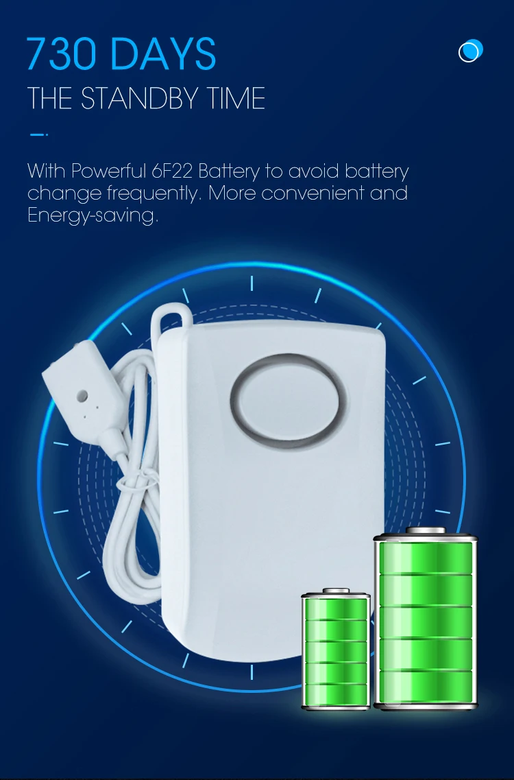 Smart TUYA APP Wireless Wifi Intelligent IP67 Waterproof Water Leakage Alarm