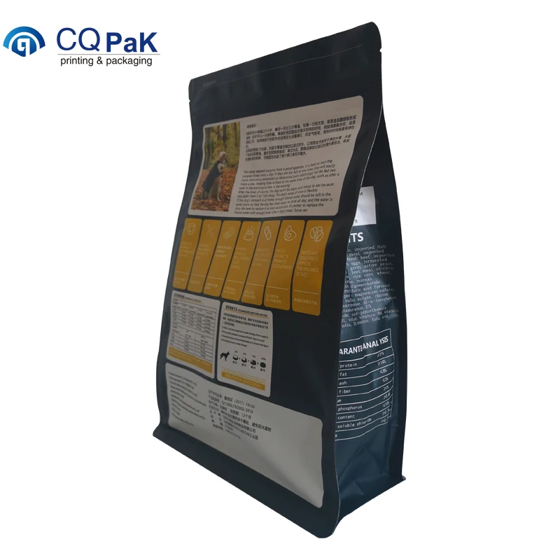 
Manufacture custom logo free sample reusable dog food packaging storage bag 