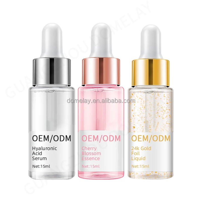 High Quality Face Care Oil Sodium Hyaluronate Sakura Nicotinamide VC Transparent Facial Essence