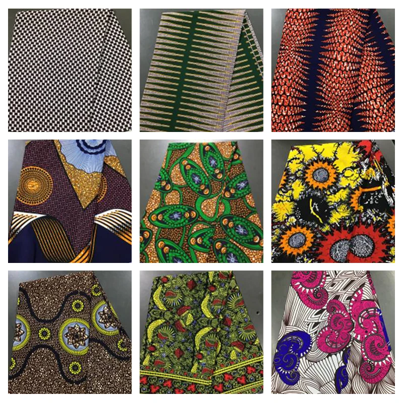 Holland real African textile wax print 100 cotton black and white fabrics for African Tanzania