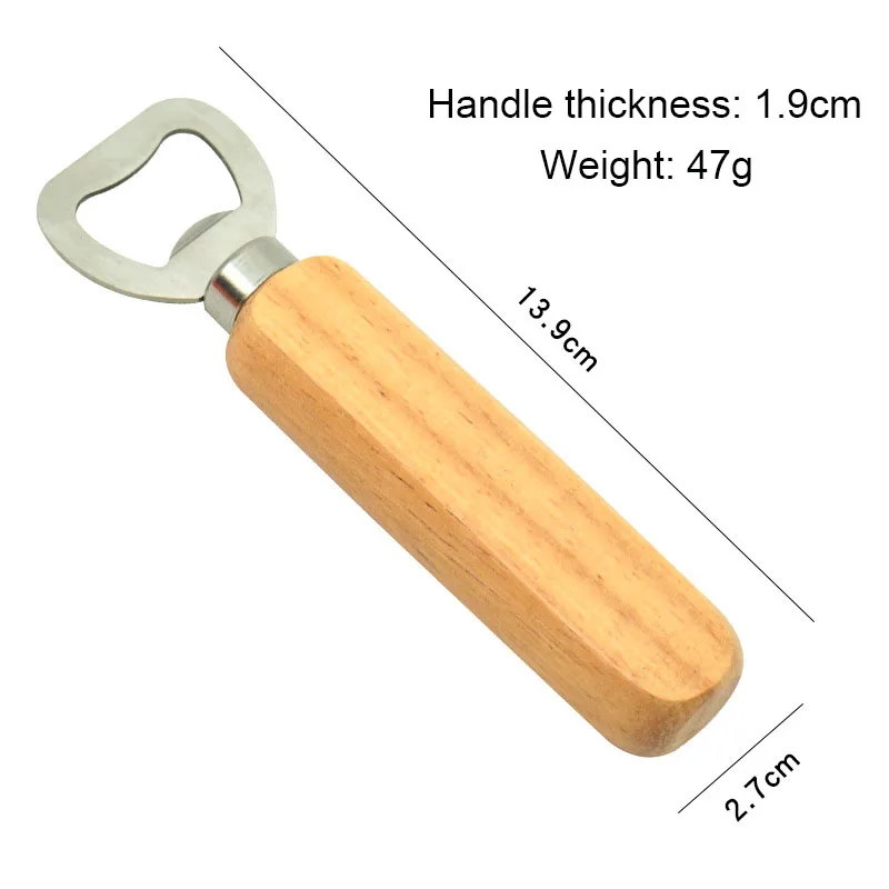 Manufacturer Wholesale Custom Sublimation Blank Wooden Novelty Shape Logo Beer Keychain Bottle Opener
