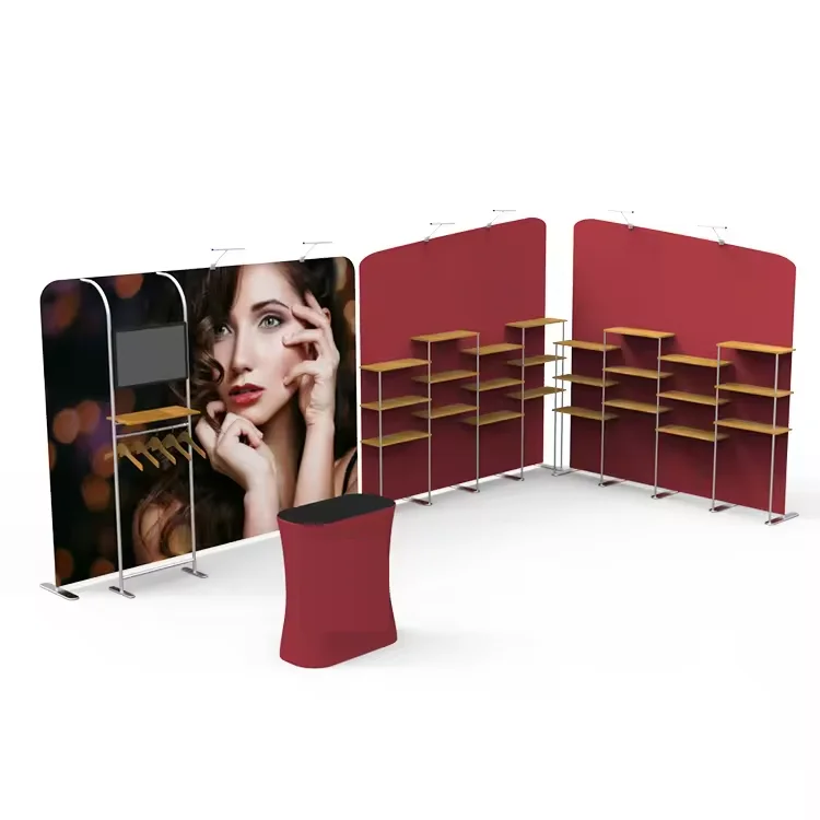 10x10ft Aluminum Modular New Design Trade Show Portable Light Weight Shelf Display Tradeshow Exhibition Booth