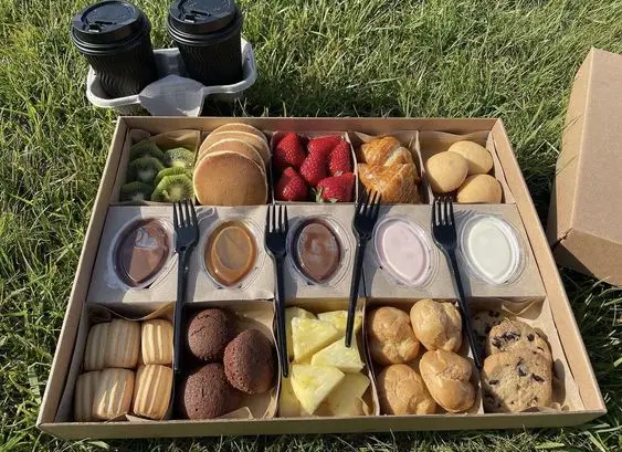 Custom Printed Personalised Takeaway Box Paper Lunch Box Kraft Paper Food Box For Packiging