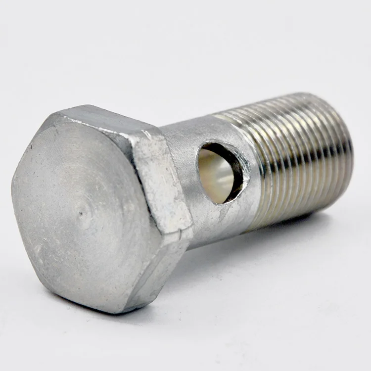Oem Customized 4 Holes Hollow Bolt Hydraulic Hose Auto Parts Pipe Connector Hex Banjo Hollow Bolt