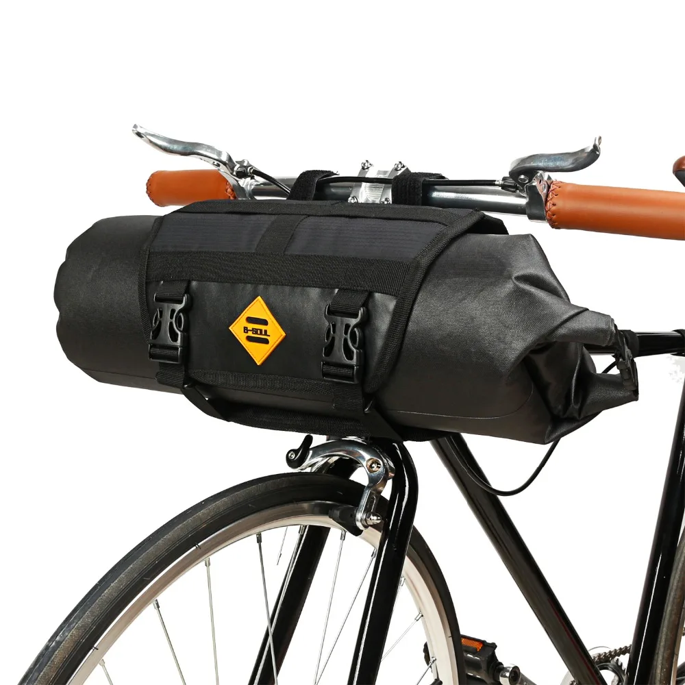 B-SOUL Bicycle Handlebar Bags,Bike Basket for Bicycle Front Tube Packing,Cycling Frame Panniers Bag Sacks Waterproof Accessories