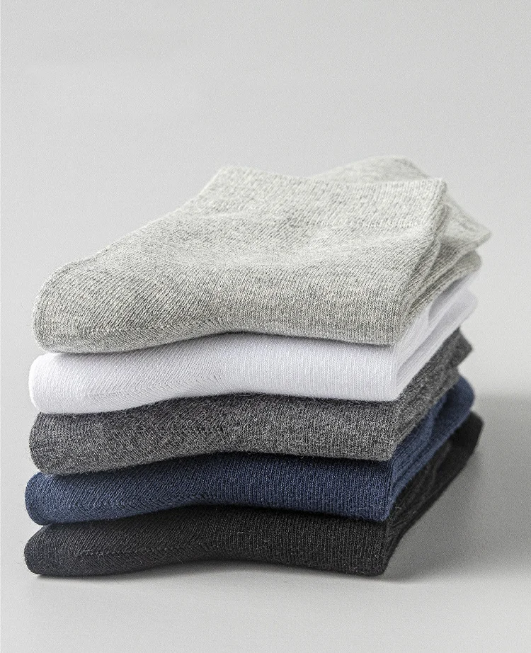 Custom Socks Design Own Logo Crew Socks Bamboo 100% Cotton Black Man Sport Socks for Men