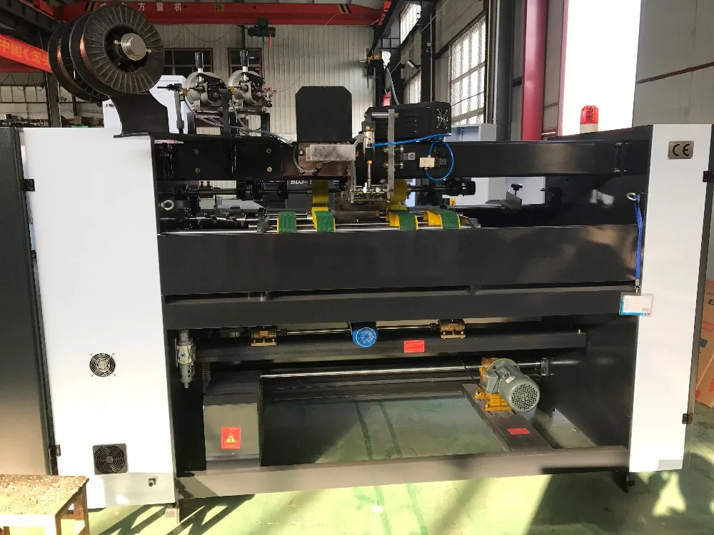 
Carton making machine semi auto double servo control stitcher (stitching) machinery) 