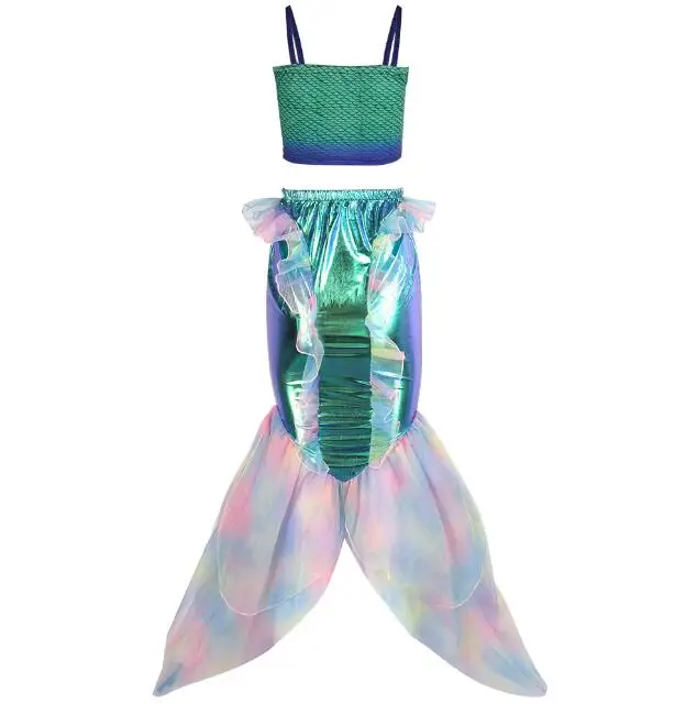 Halloween Cosplay Girls Kids mermaid Sea-Maid Costumes