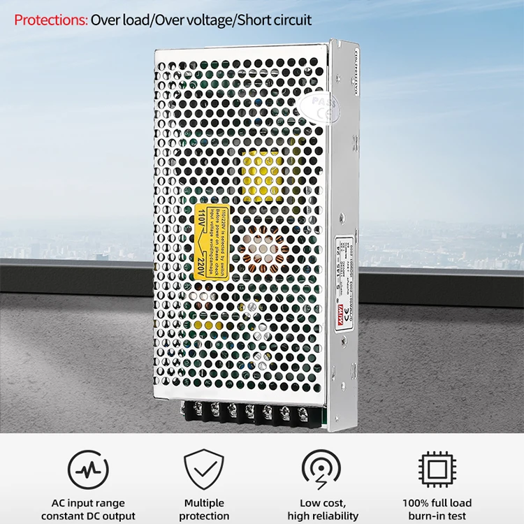 S-145 24V 6A dc single output 145w switching power supply