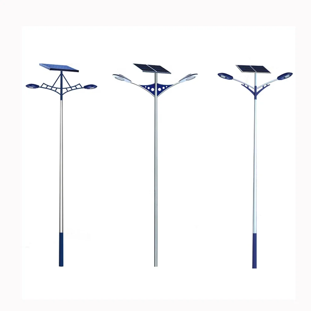 Die-casting Iron Lamp Pole Galvanized Steel Street Light Pole for Roadway Lighting
