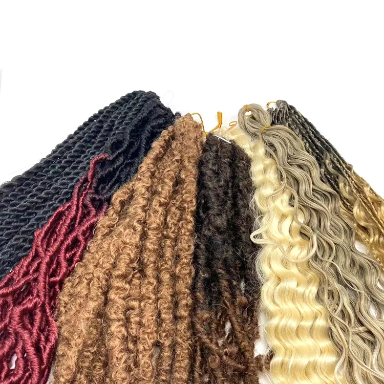 new arrival Spring Twist Hair Bounce Fluffy Twist Crochet Braids Synthetic Hair Extensions pre twist Crochet Hair