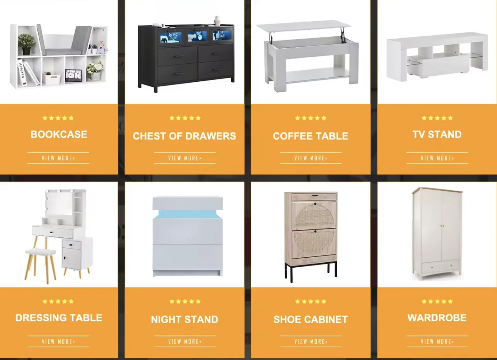 Modern White Dressing Room Chest Glass Door Clothes Clothing Cabinet Vanity Dresser Table Chest Set Vanity Makeup Coupling