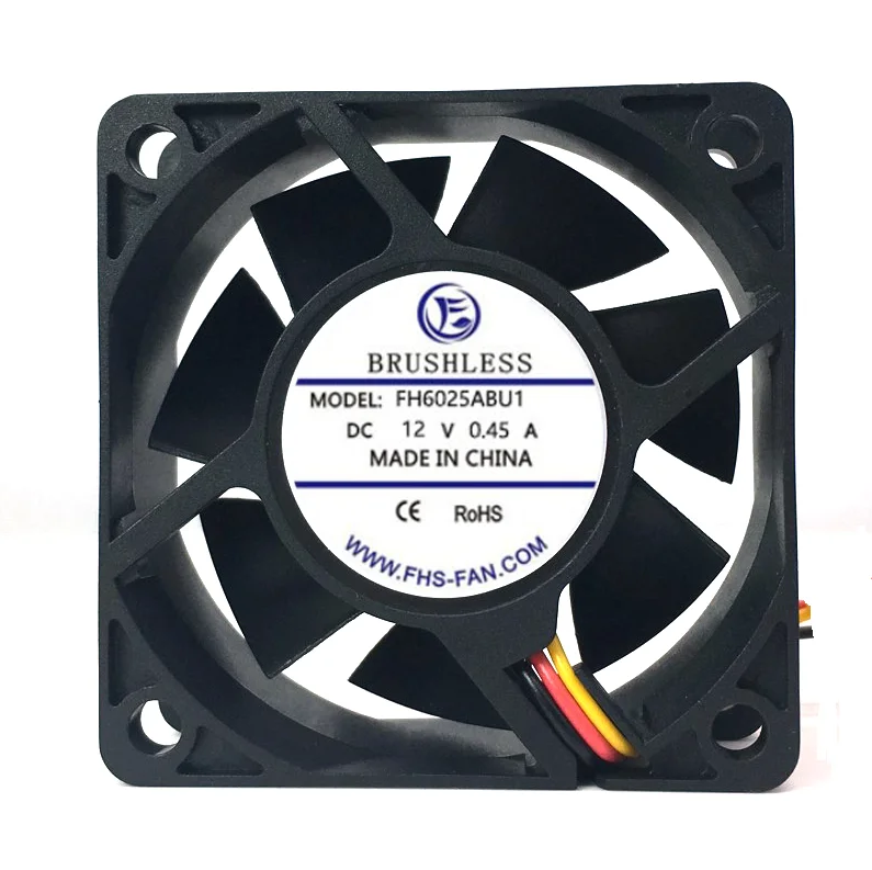 60mm 5v 12v DC Fan Axial High Speed 24v Large Airflow 60x60x25mm Dc Brushless Cooler Fan