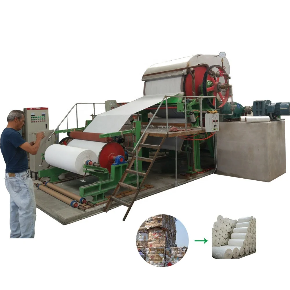 waste paper recycling jumbo toilet roll napkin tissue paper making machines for small businesses