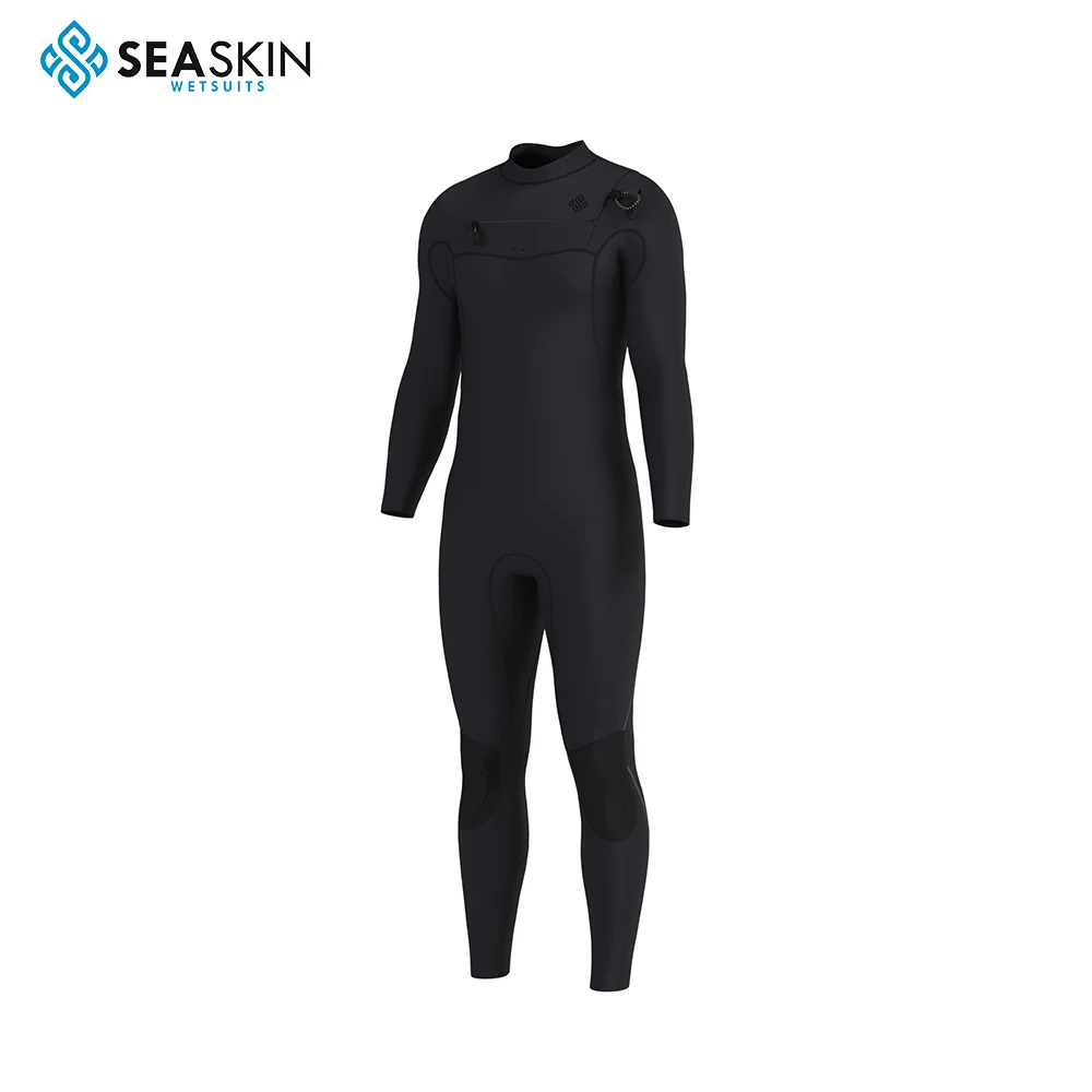 Seaskin Mens Chest Zip Surfing Neoprene Jumpsuits