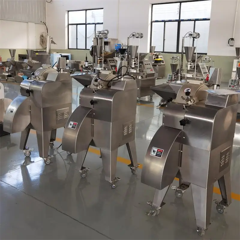 Industrial vegetable cutting machine vegetables fruit ginger potato carrot dicing slicing cube cutting machine