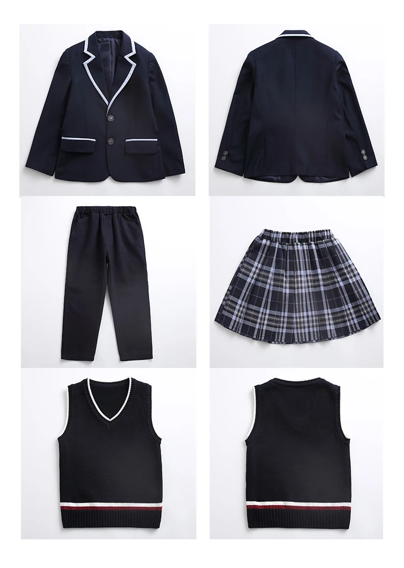 OEM Primary Children Middle School High Kids Kindergarten Designs Custom Manufacturers of School Uniforms