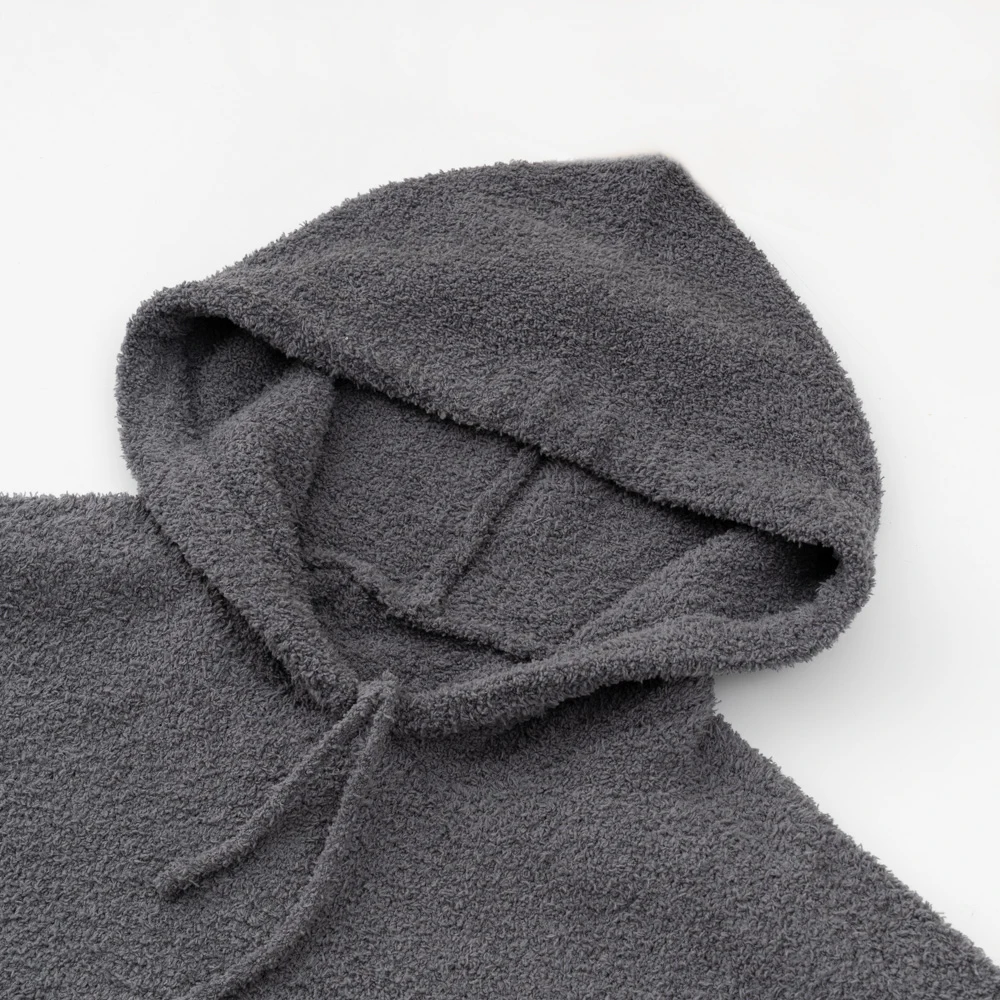 Super Warm Light Weight Grey Oversize Wearable Blanket Hoodie for Women Men Kids Gift Polyester Blanket Sweatshirt