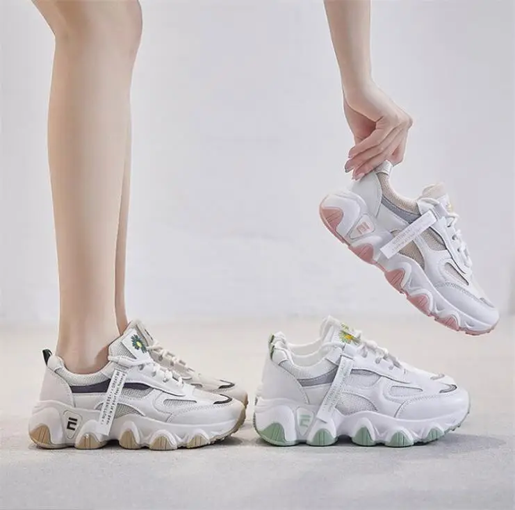 
xizi daddy shoes women 2020 spring new breathable student shoes women Harajuku Korean sports shoes women increased 