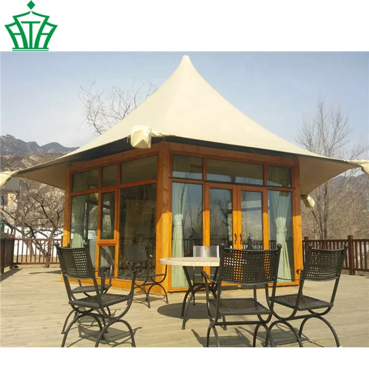 Factory wholesale UV resistant luxury tent hotel tent Luxury Prefab House