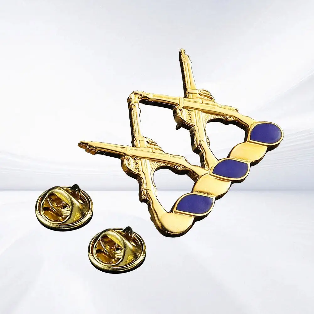 Custom Mold Metal Badge Gold Plated Special Shaped Badges Custom Pin Badge in Stainless Steel Fashion-Themed Brass