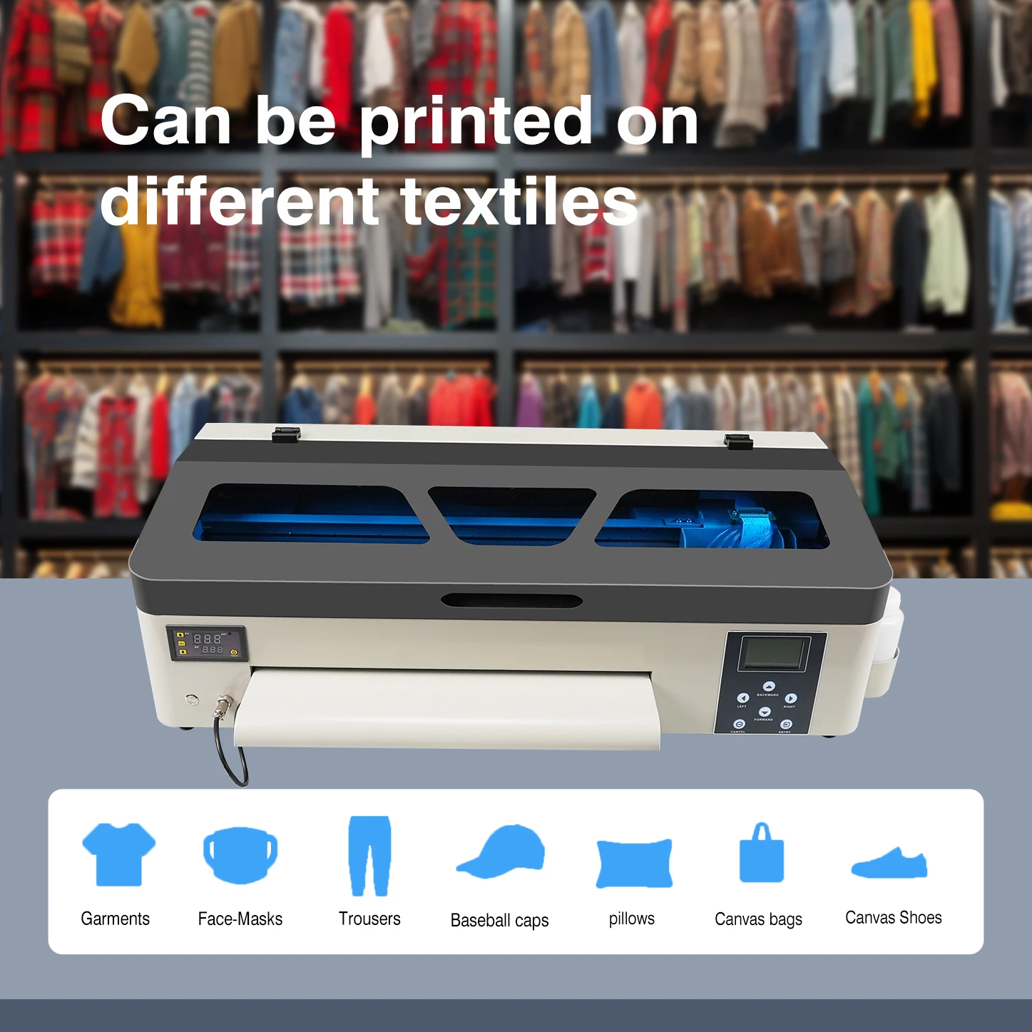 Erasmart 2024 dual-head printing small business machine ideas A3 Pro Max DTF Printer T-Shirts Hats dtf 45cm printer