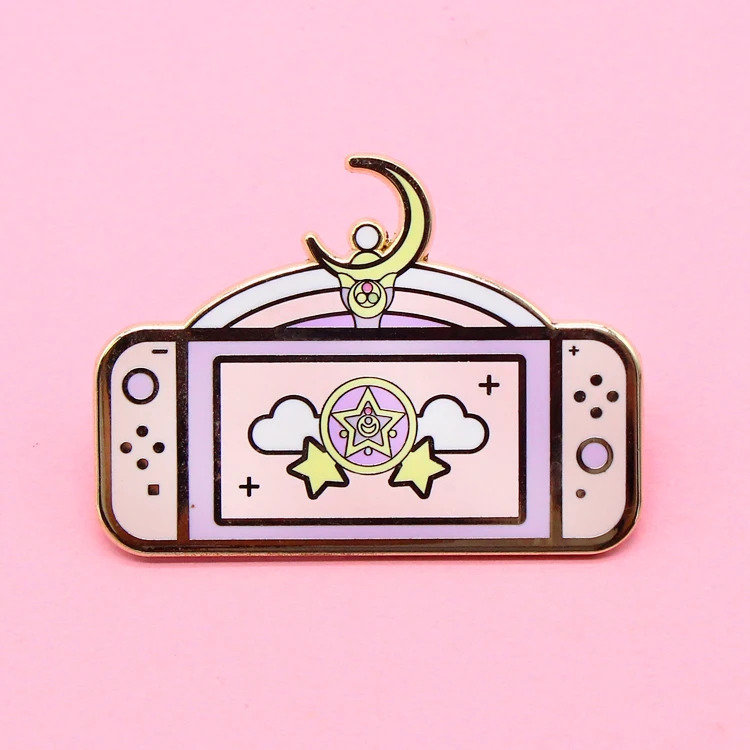 Gold Plated Cute Brooch Cheap Lapel Pins No Minimum Order Custom Hard Enamel  Pin