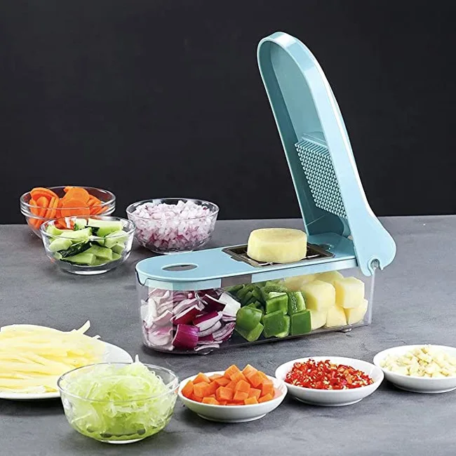 Дропшиппинг 8 в 1 кухонный инструмент кухонный комбайн многофункциональная ручная Терка слайсер измельчитель овощерезка