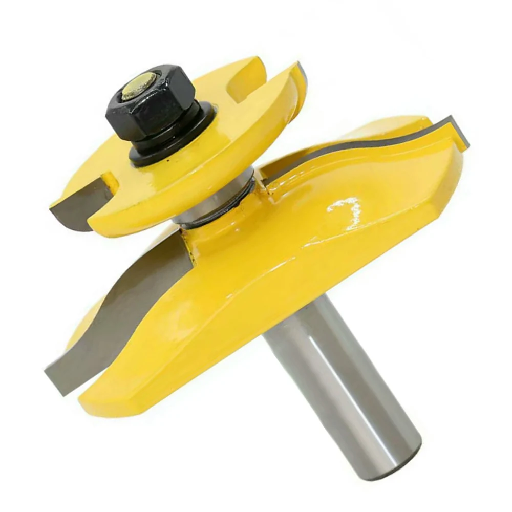 Chisel Raised Panel Router Bit W/Backcutter Woodwork Cutter 1/2In Shank