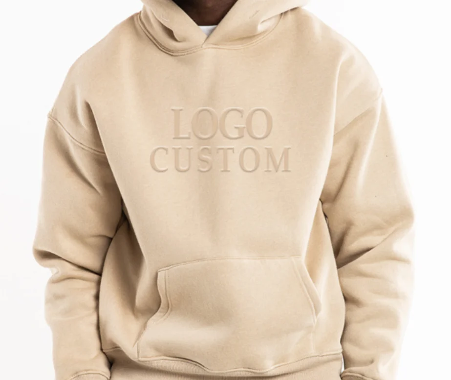 HD012 380-480gsm high quality cotton oversized blank fashion streetwear embroidery logo custom mens hoodie