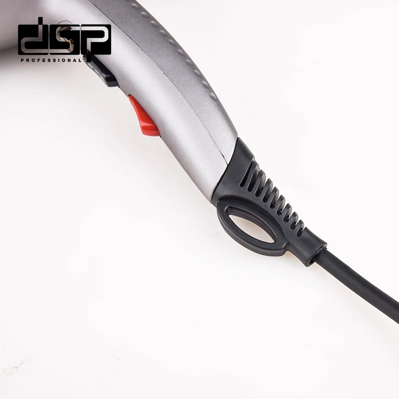 DSP Multifunctional Adjustable Temperature   Extreme Wind Speed Nice Shape Black Hanging Loop Hair Dryer