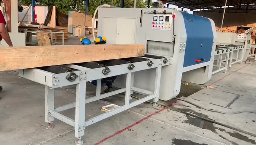 Square Timber Wood Cutting Multi Rip Saw Machine