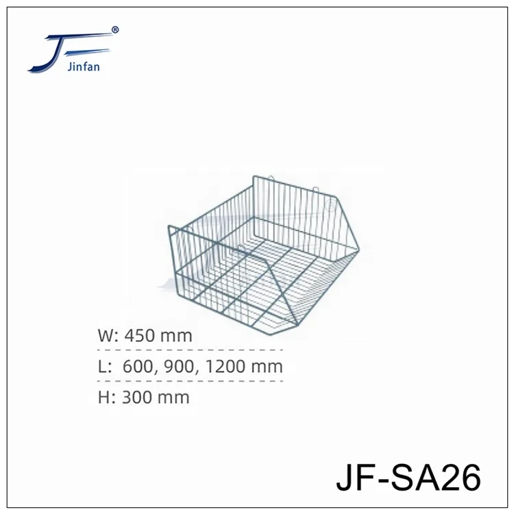 supermarket shop wire basket display for shelves customization