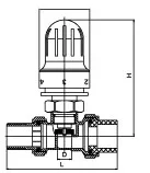 
SU-W527 High quality straight type temperature control thermostatic mixing valve 