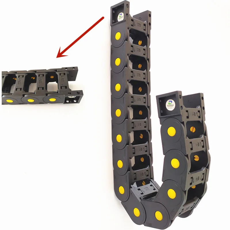 Zhongde nylon openable drag chain  25x57 smooth movement Cable partner, best choice