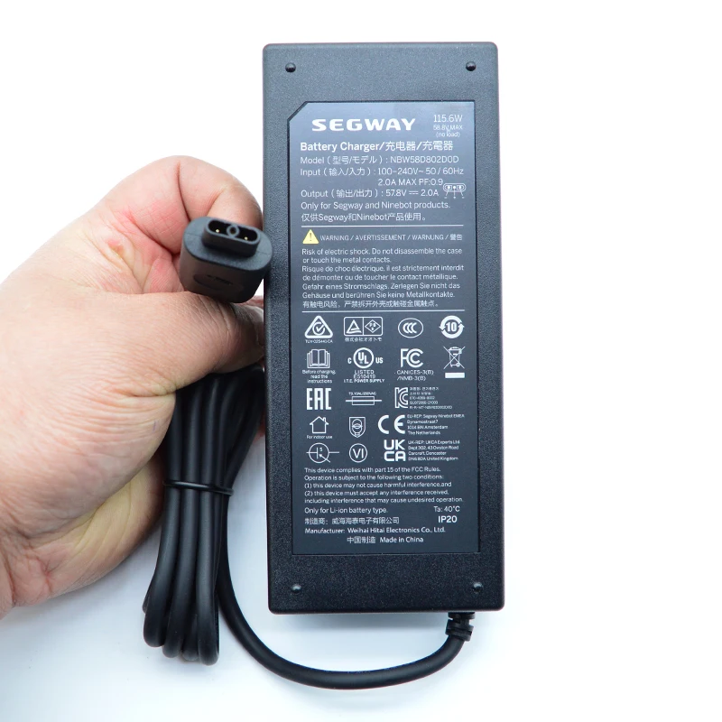 Battery Charger for Segway Ninebot Super Scooter GT1 GT2 Power Adapter Parts