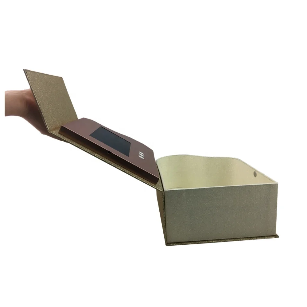 Промо реклама A5 7-дюймовый электронный каталог карты ЖК-экран видео поздравительной брошюры для свадебных приглашений