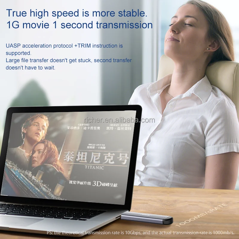 Type C+USB 2 in 1Nvme M.2 SSD Enclosure External Hard Disk Drive 2.5 Inch m.2 hdd case sata laptop ssd mobile   disk box cases