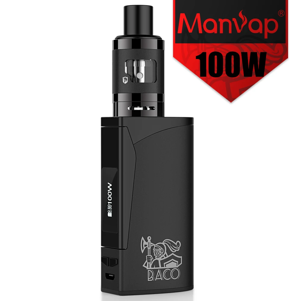 
100W vape kit electronic cigarette kit full power adjustable atomizer box mod 
