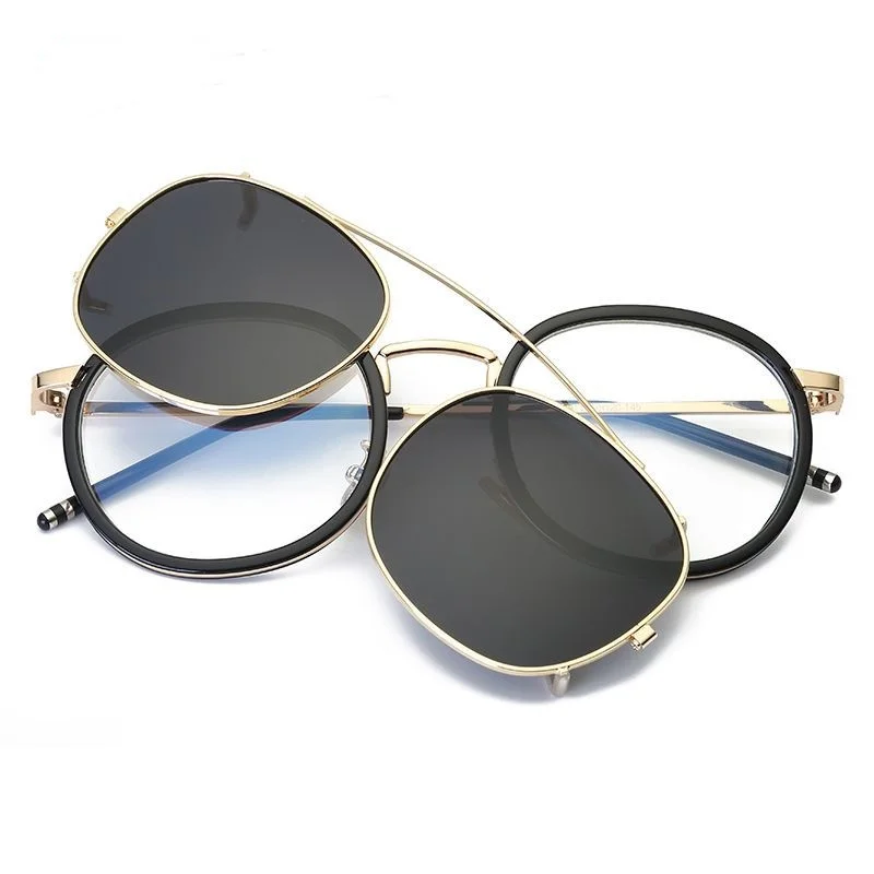 Fashion polarizes metal frame sun glasses 2020 clip on sunglasses