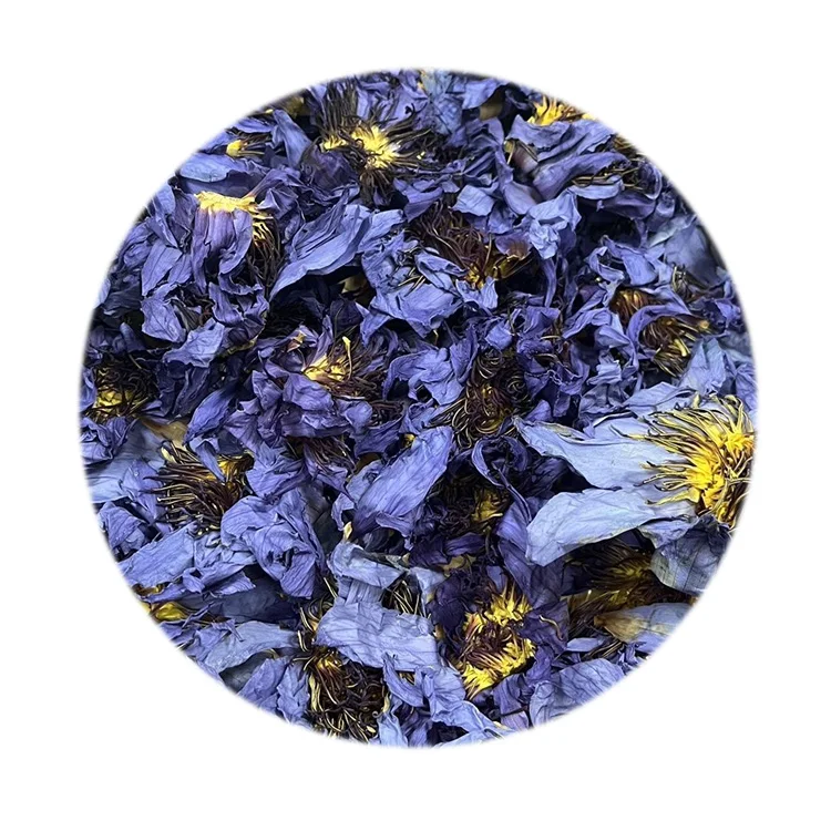 Chinese herbal medicine Lan lian hua Natural Herbal Egyptian relaxing dried  dried blue lotus flower tea blooming tea chinese