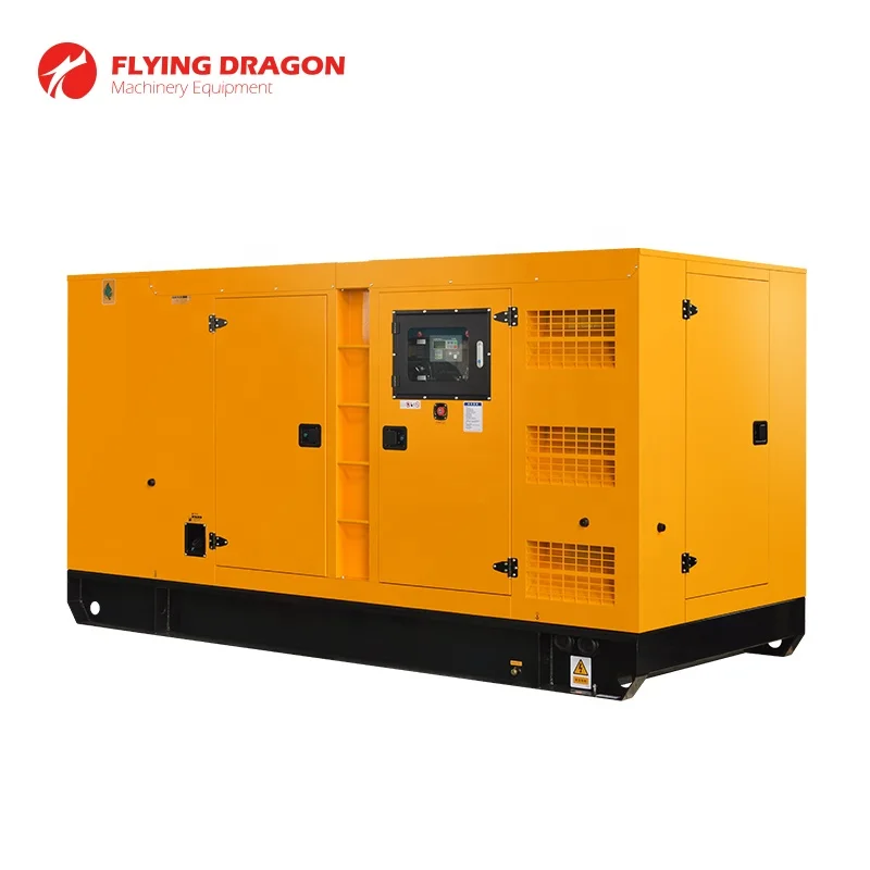 Mounted skid SDEC diesel generator 300kw power generation 375kva price with China home brand engine