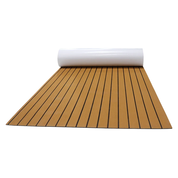 Luxury  Faux Teak Foam Sheet Eva Boat Flooring marine deck mat boat flooring